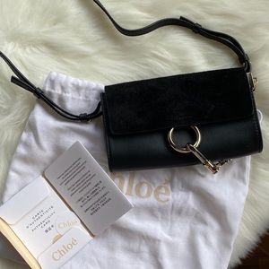 Chloe Suede Mini Faye Shoulder bag